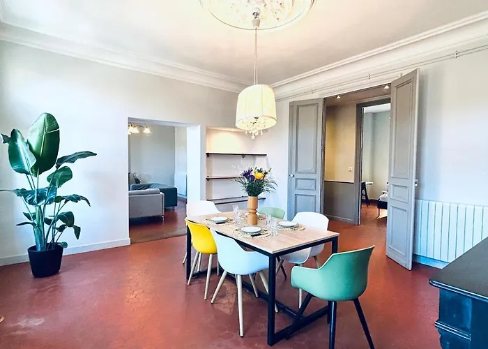 Le Mistral-5 Bedrooms-balcony-air Conditioning-wifi アパート *